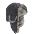 thumbnail image 1 of Faux Fur Bomber Trapper Hat for Men Cotton Warm Ushanka Russian Hat, 1 of 4