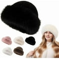 thumbnail image 1 of Faux Fur Bucket Hat, Womens Winter Plush Fluffy Furry Mink Hats Warm Thickened Fisherman Cap for Girls Women, 1 of 9