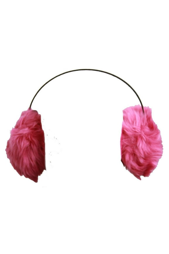 Faux Fur Ear Muffs - Neon green