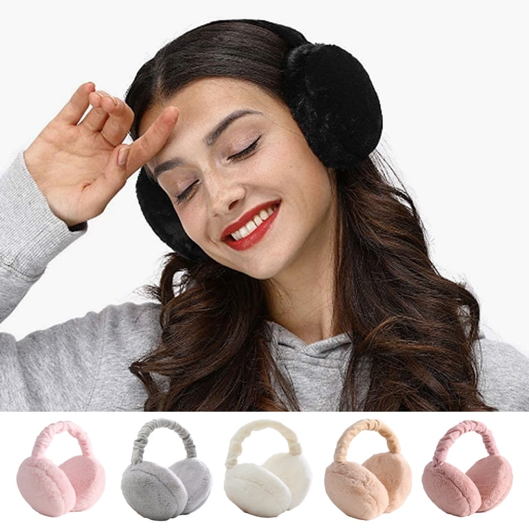 Faux Fur Ear Warmers,Outdoor Foldable Winter Earmuffs  display picture 3