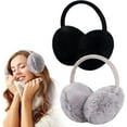 thumbnail image 1 of Faux Fur Earmuff for Outdoor - Soft Warm Plush Ear Muffs for Winter Women Men - Ear Covers Ear Warmers for Most Adults, 1 of 7