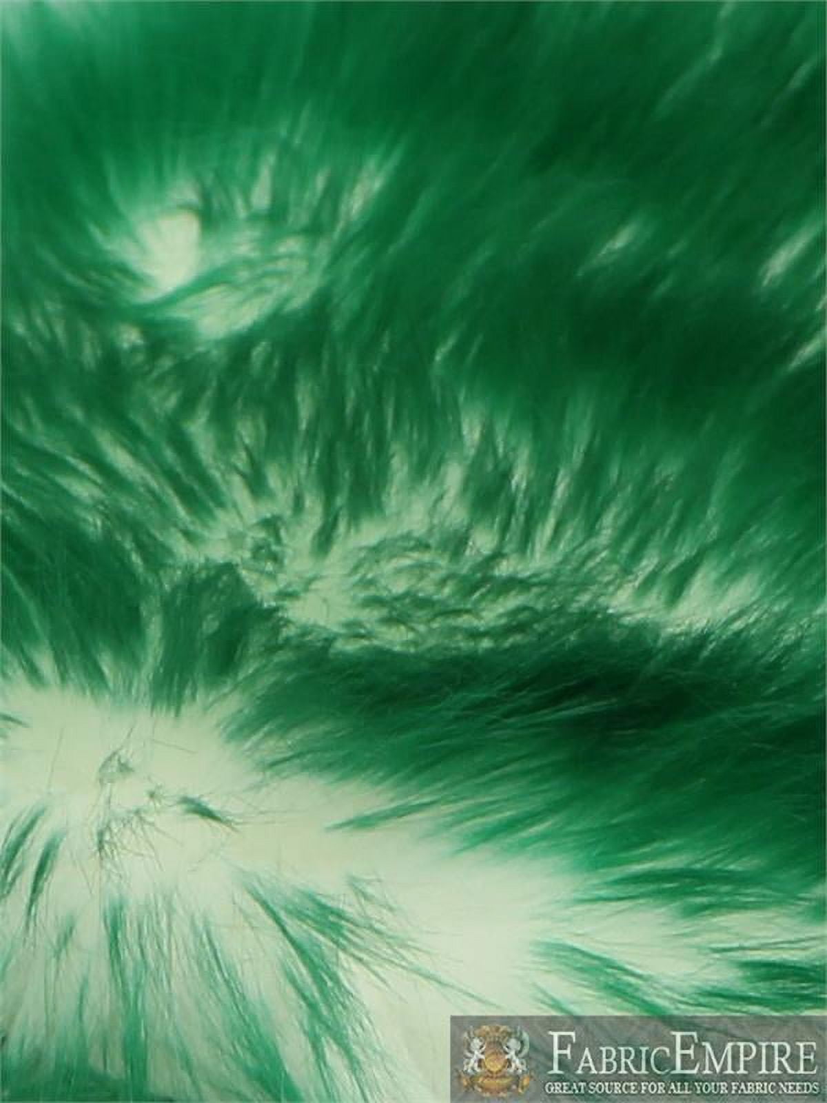 Faux Fur Fabric Long Pile Candy Shaggy EMERALD / 60" Wide / Sold by the yard