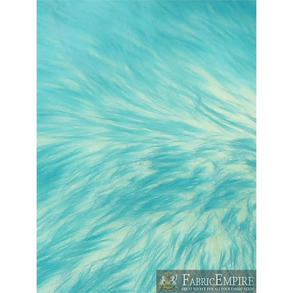 Faux Fur Fabric Long Pile Candy Shaggy TEAL/ 60" Wide / Sold by the yard