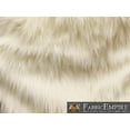 thumbnail image 1 of Faux Fur Fabric Long Pile Monkey Shaggy IVORY / 60" Wide / Sold by the yard, 1 of 3