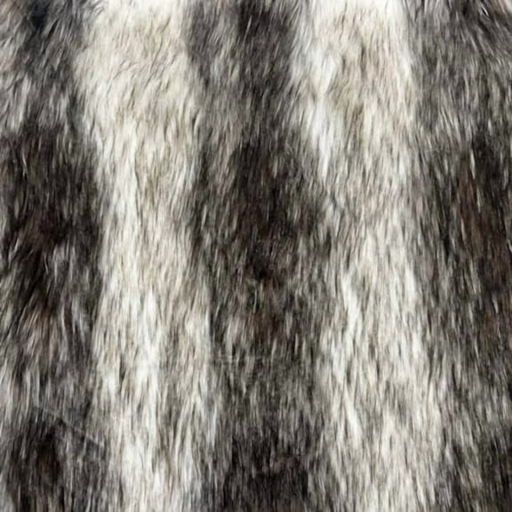 Faux Fur Fabric - Sold by Yard (Black | White)
