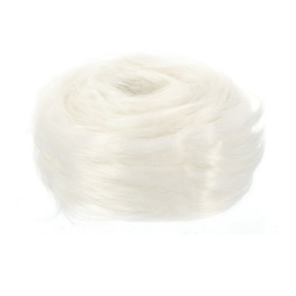 Faux Fur Fabric Square, 59x2 Inches Furry Fur Patches Plush Rug White