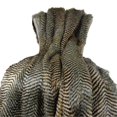 thumbnail image 1 of Faux Fur Fox Handmade Blanket - Brown & Gray - 102 x 116 in., 1 of 1