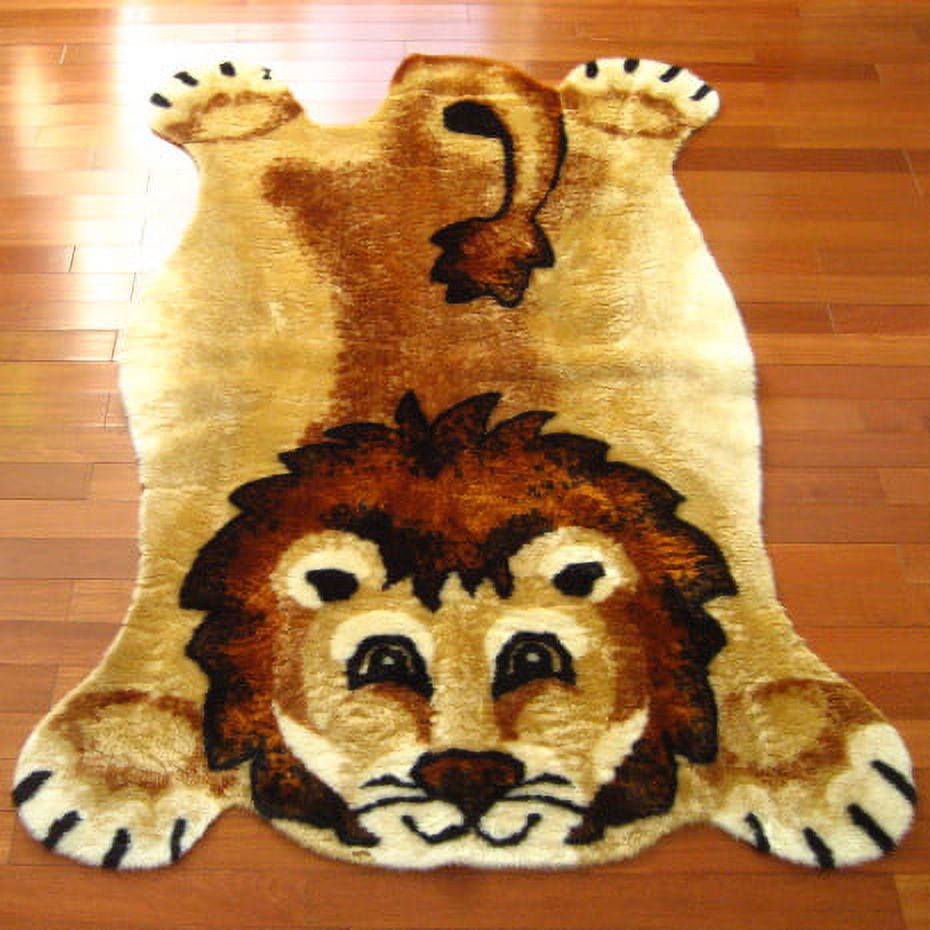 Faux Fur Lion Playmat - 3' x 5'