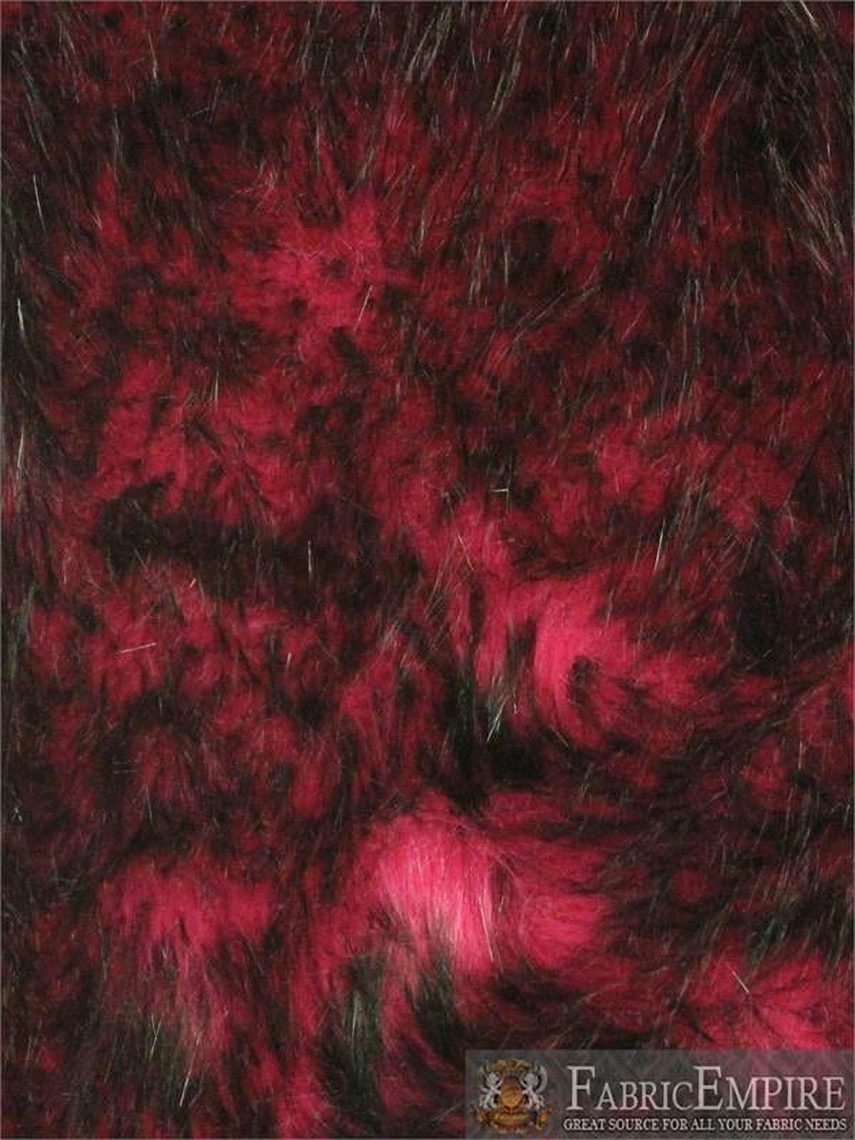 Faux Fur Long Pile ALASKAN HUSKY FUCHSIA Fabric/ 60" Wide / Sold by the yard