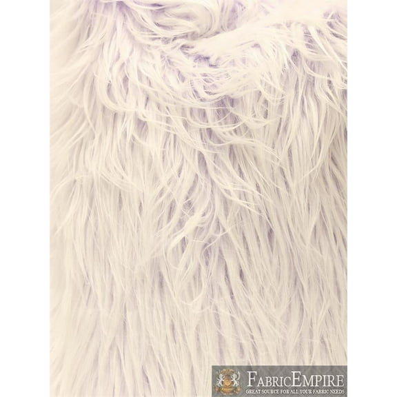 Faux Fur Long Pile ULTRA MONGOLIAN 2 TONE LAVENDER Fabric / 64" W / Sold by the yard