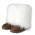 thumbnail image 1 of Faux Fur Mid-Calf Snow Boots for Women -Warm, and Stylish Winter Footwear Y32K Boots Outdoor Indoor Shoes, 1 of 5
