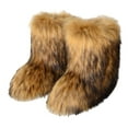 thumbnail image 1 of Faux Fur Mid-Calf Snow Boots for Women - Warm and Stylish Winter Footwear, 1 of 1