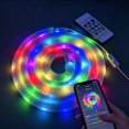 Faux Fur Neon Light Strip, 360° Glow Plush USB Neon Rope Lights,5v Neon ...