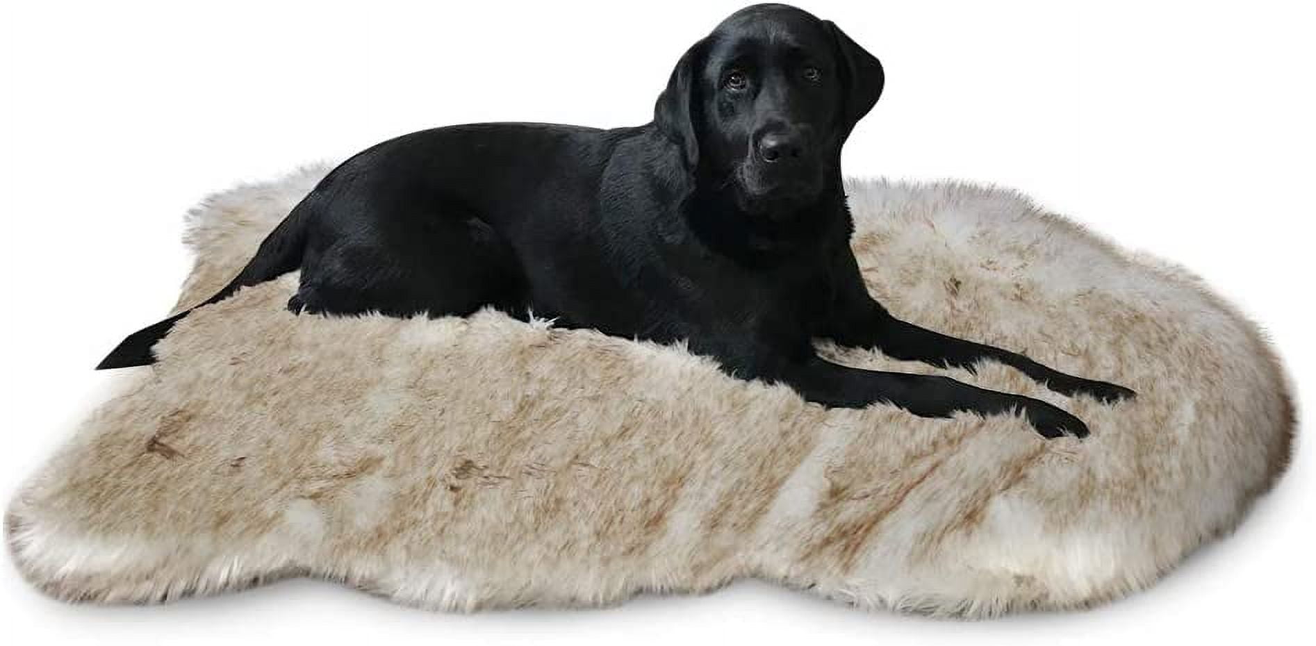 Faux Fur Pet Bed Mat, Thick Luxury Fur Throw Rug, Super Thick Padded