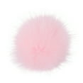 thumbnail image 1 of Faux Fur Pompom Ball for Hats and Keychains with Press Button Attachment, 3.9 Inch Craft Accessory, 1 of 1