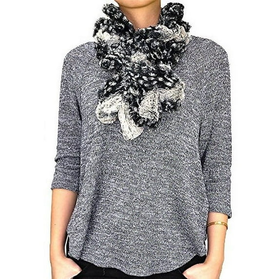 Faux Fur Pull Through Collar Neck Scarf (Pink)
