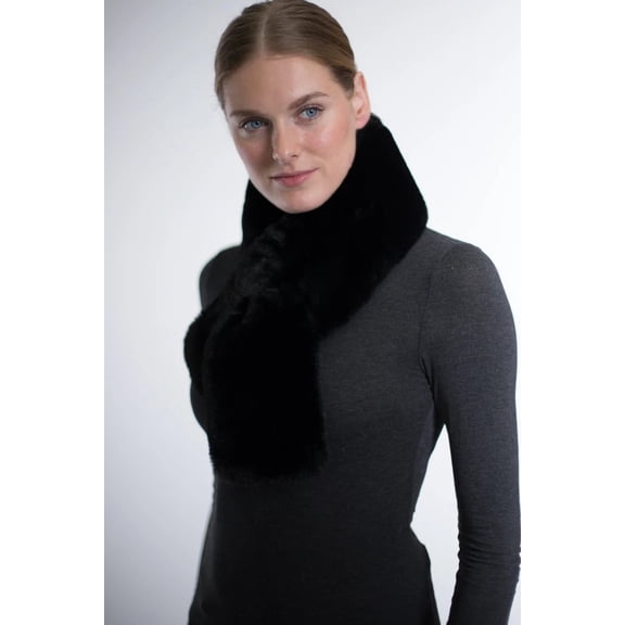 Faux Fur Pull Through Scarf