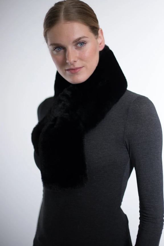 Faux Fur Pull Through Scarf
