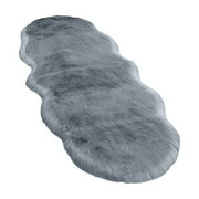 Faux Fur Rug Plush Rug 19 55 Runner Shab Shag Rug Fluffy Washable Rug Fluffy Fuzzy Rug Bedroom Floor Sofa Cushion Living Room Bed Area Rug