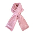 thumbnail image 1 of Faux Fur Scarf With Hidden Zipper Pocket, 2026 Upgraded Scarf With Pockets, Cozy Wrap Secure Concealed Storage(Pink), 1 of 5