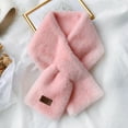 thumbnail image 1 of Faux Fur Scarf for Women Scarves Neck Shrug for Fall Winter Coat Dress(Pink), 1 of 3