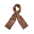 thumbnail image 1 of Faux Fur Scarf with Hidden Zipper Pocket, Soft Cozy Warm Pocket Scarf for Hands-Free Storage Phone, Valuables(Coffee), 1 of 5