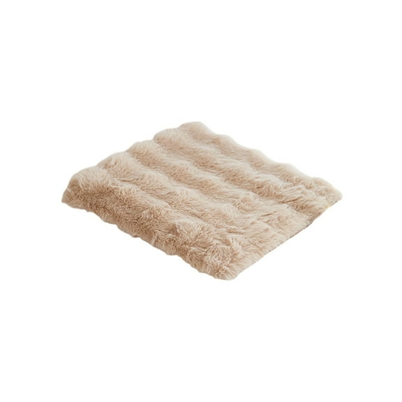 Faux Fur Seat Cushion Fluffy Chair Cover Pad Chair Cushion Square 16 x 16 for Kitchen, Office, Dining, Chairs