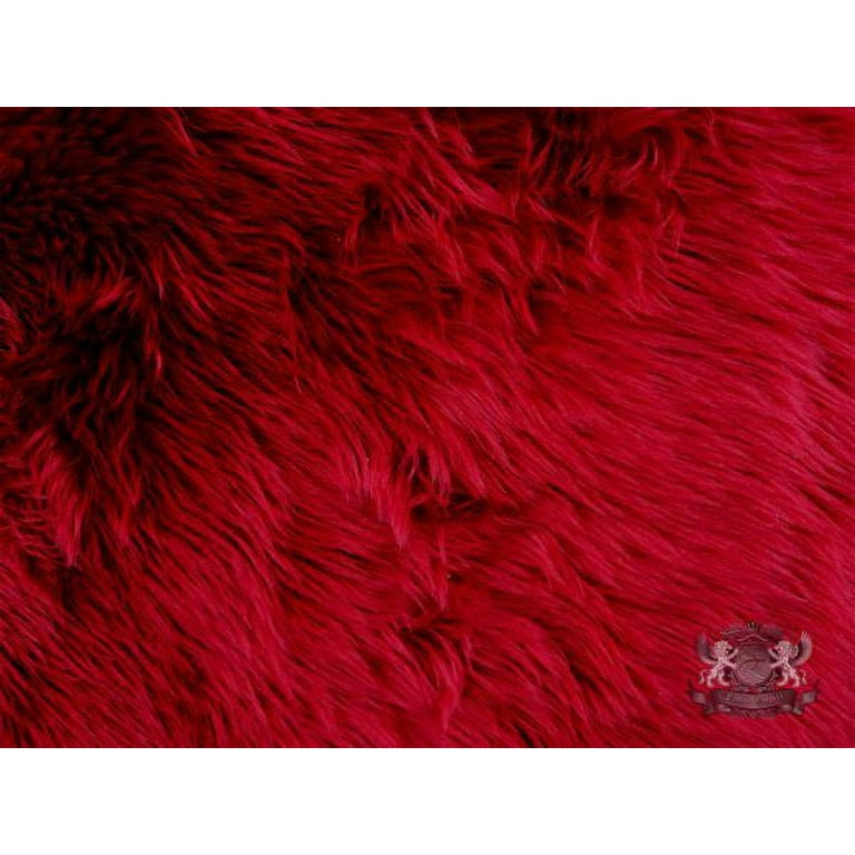  Red Shag Fur : Arts, Crafts & Sewing
