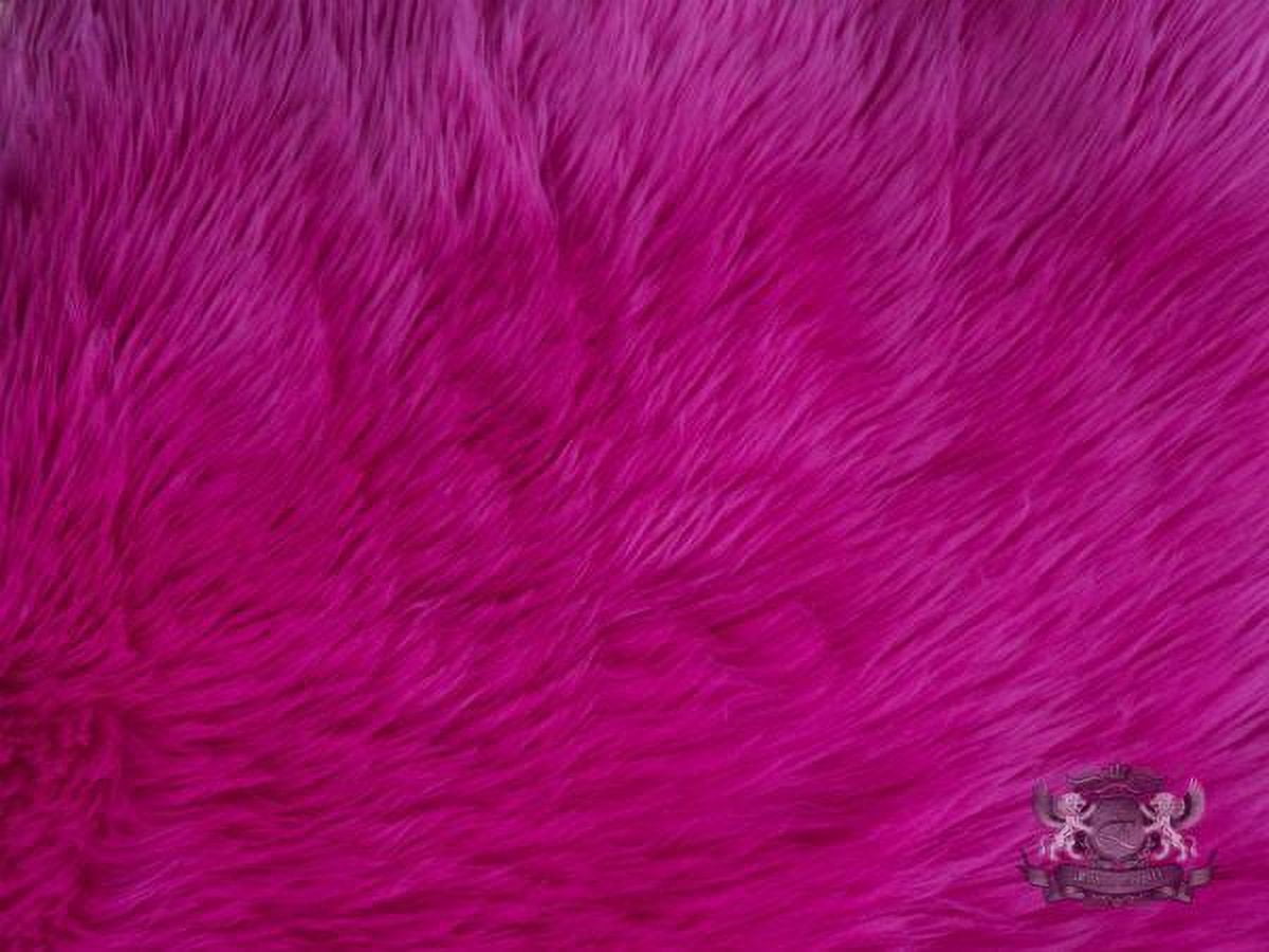 Faux Fur Shaggy Fuchsia