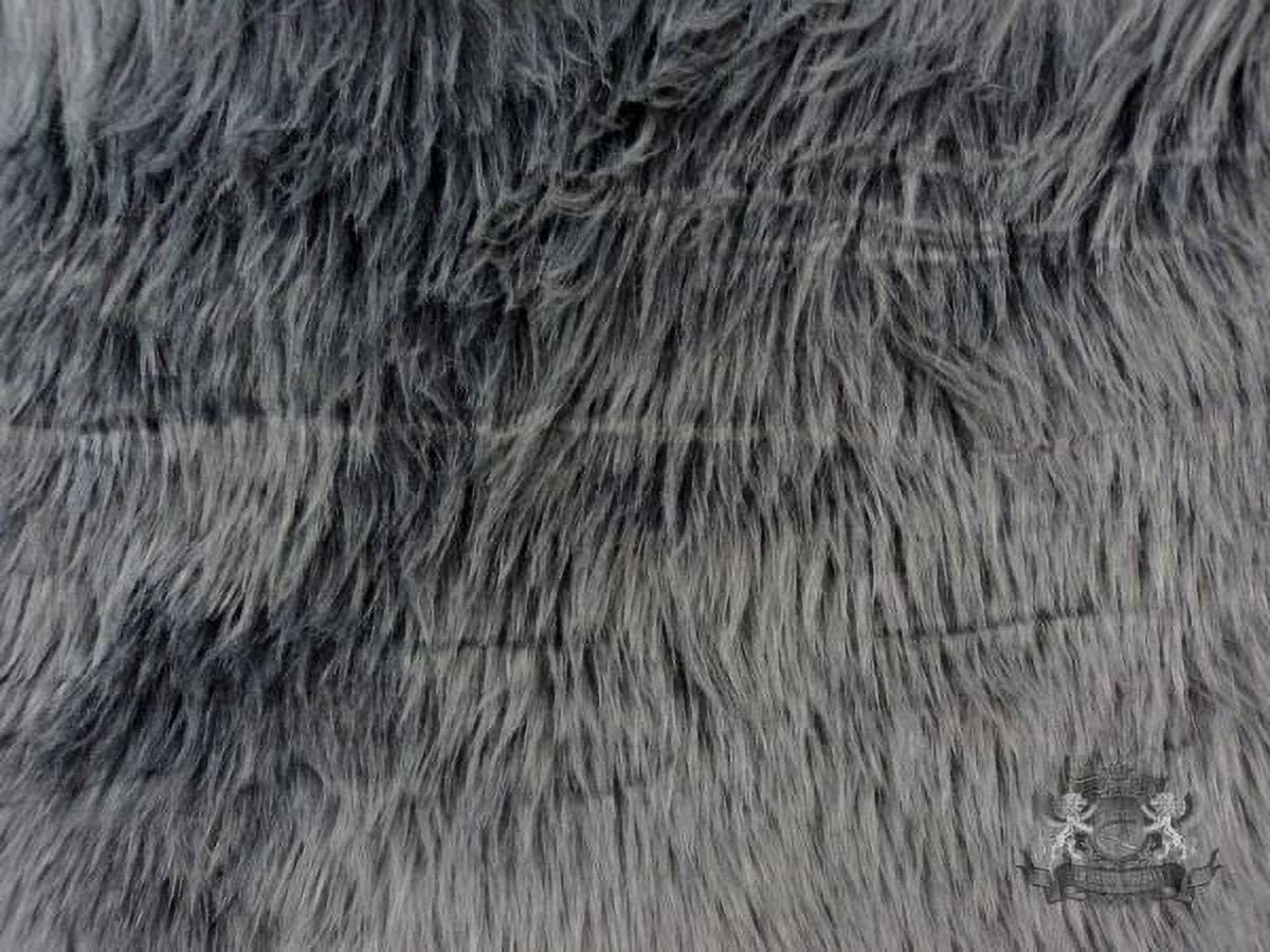 Faux Fur Shaggy Gray