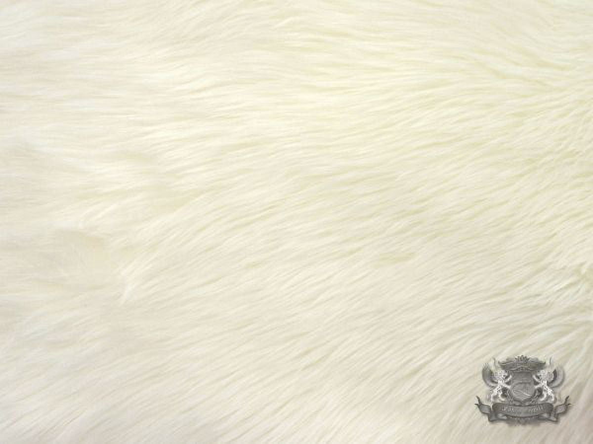 Faux Fur Shaggy Ivory