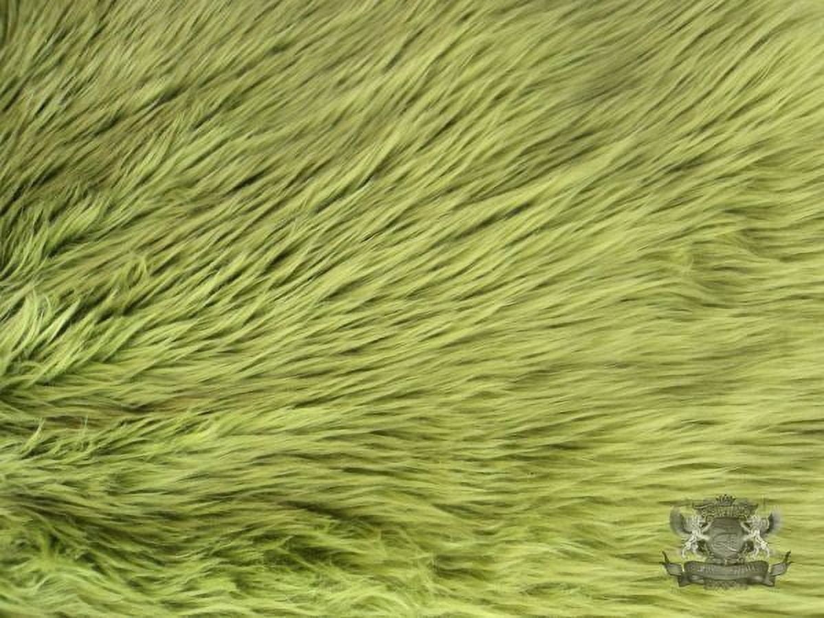 Faux Fur Shaggy Olive