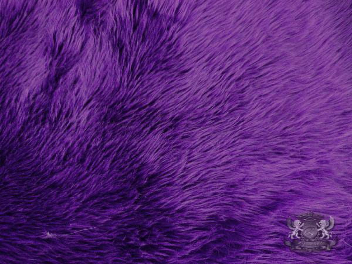 Faux Fur Shaggy Purple
