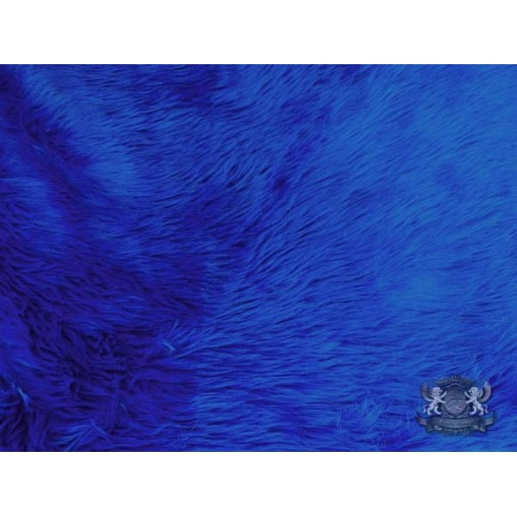 Faux Fur Shaggy Royal Blue