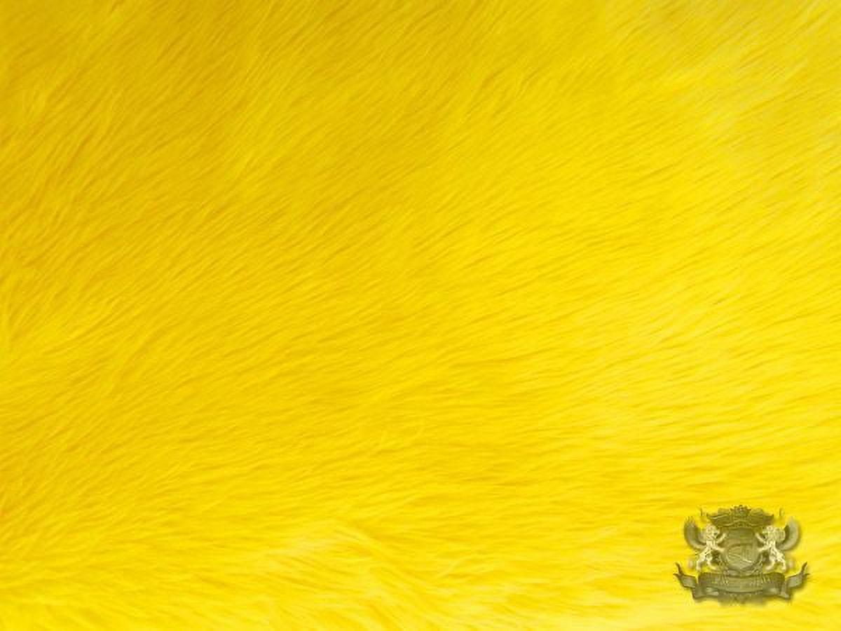 Faux Fur Shaggy Yellow