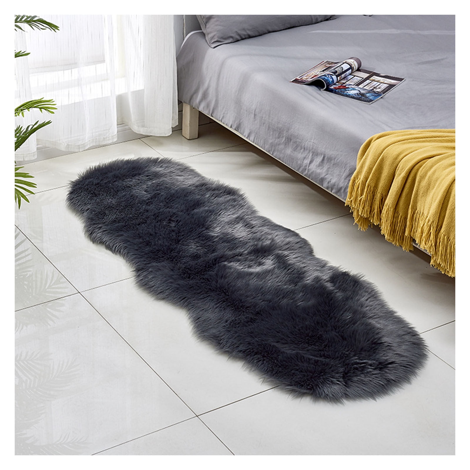 Faux Fur Sheepskin Rug Extra Soft Cozy Long Pile Carpet Carpet Fluffy