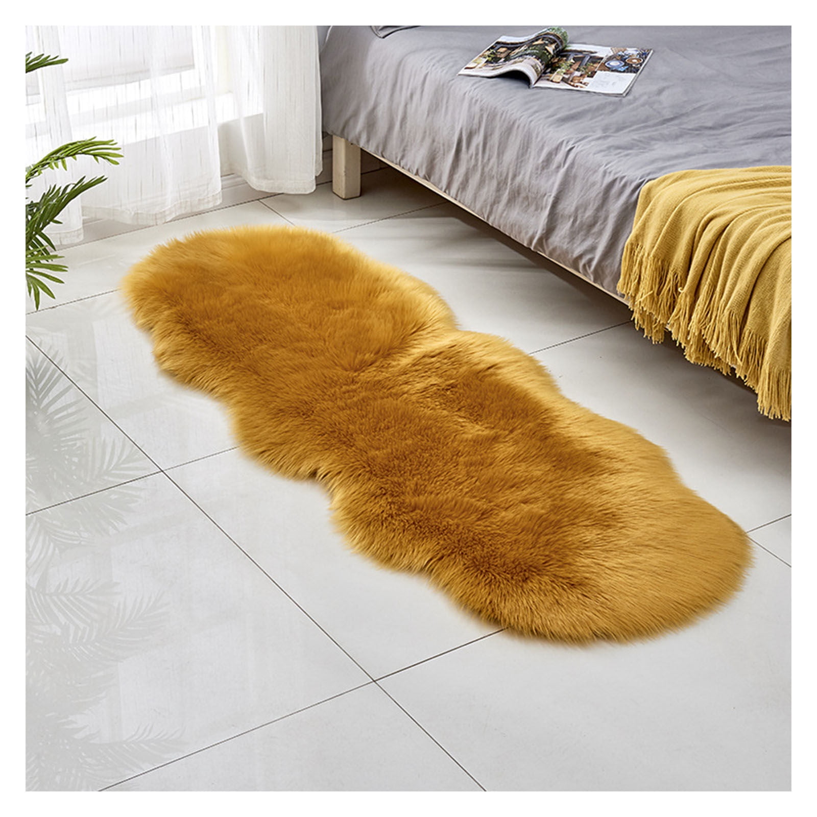 Faux Fur Sheepskin Rug Extra Soft Cozy Long Pile Carpet Carpet Fluffy