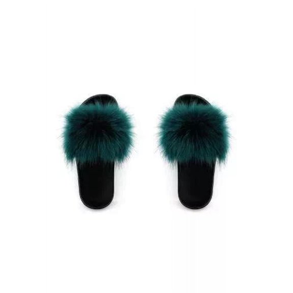 Faux Fur Slides