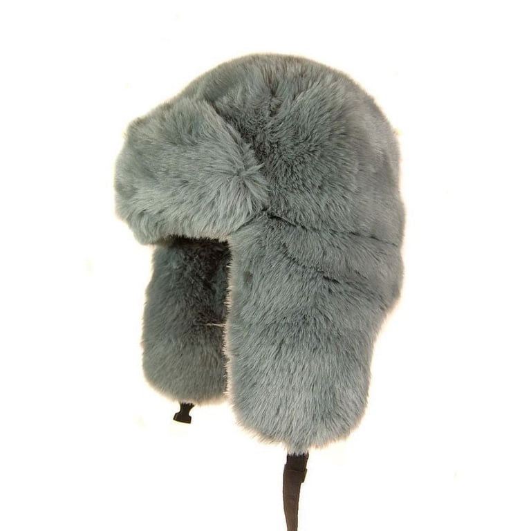 Faux Fur Trapper Hat - L - Gray - Walmart.com display picture 1