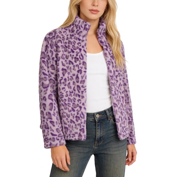Faux Furs Jackets for Women Winter Warm Fuzzy Fleece Cropped Jackets Outerwear Trendy Soft Short Coats Jackets Gifts