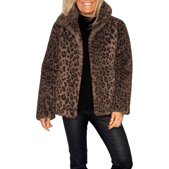 Faux Furs Jackets for Women Winter Warm Fuzzy Fleece Cropped Jackets Outerwear Trendy Soft Short Coats Jackets Gifts