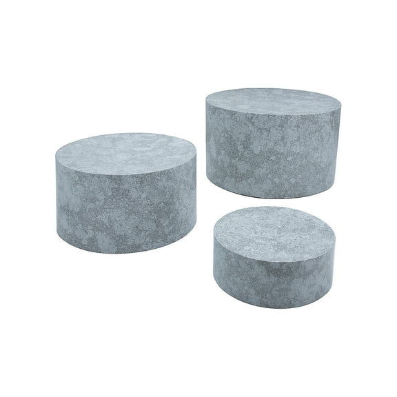 Faux Galvanized Treat Stand Riser Set, Party Supplies, Birthday, 3 Pieces