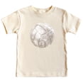 thumbnail image 1 of Faux Glitter Volleyball Shirt for Toddlers and Girls Cute Girly Volleyball Fan Tee Natural Shirt 3T, 1 of 4