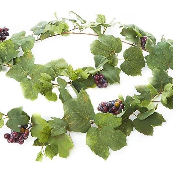 Factory Direct Craft Artificial Grape Leaf Garland, 6 Foot Faux Grapevine Kitchen Garland