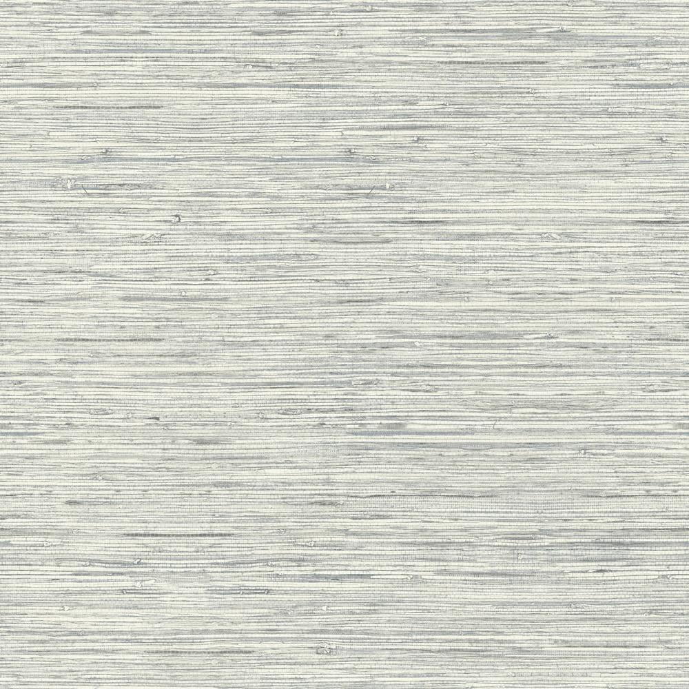 Light Gray Faux Grasscloth Peel and Stick Wallpaper Roll