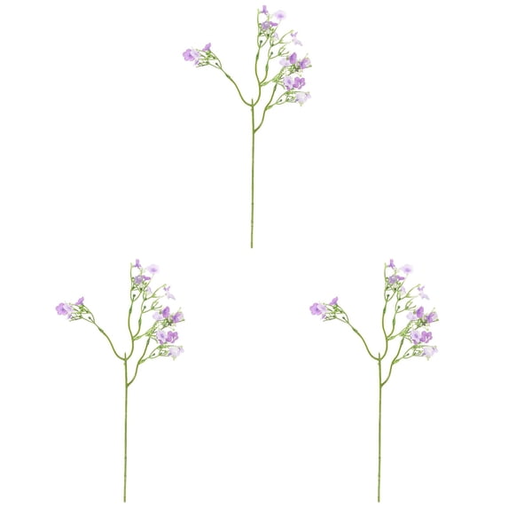 Faux Gypsophila Sprigs, Single Stem Artificial Baby's Breath, Multipurpose Fake Flower Picks, Realistic Lightweight Baby's Breath Blooms with Natural Looking Stems, Versatile Floral Decoration 3Pcs