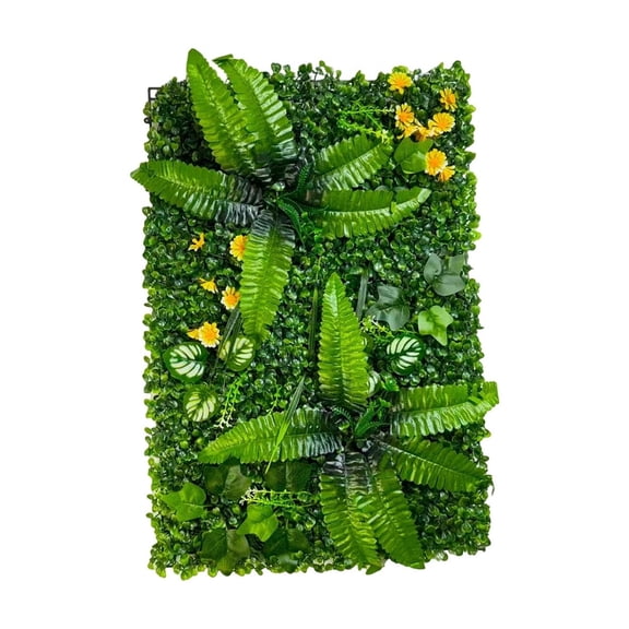 Faux Hedge Fence Panel, Expandable Artificial Leaf Privacy Screen, Decorative Wall Cover for Balcony Patio Garden