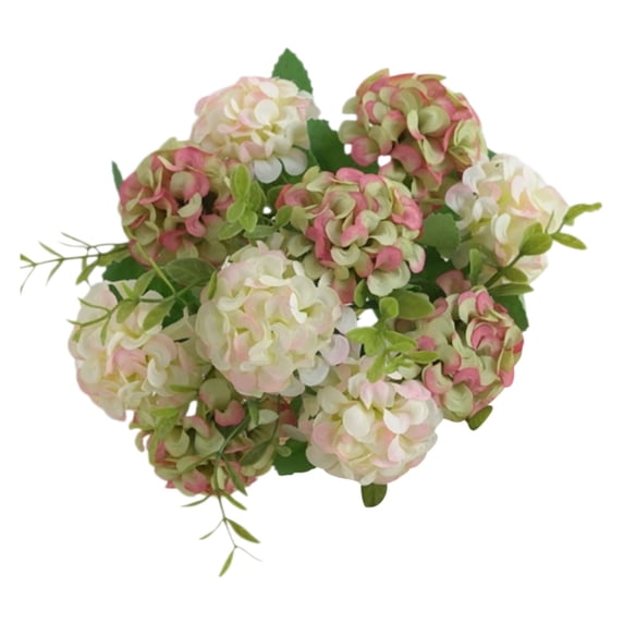 Faux Hydrangea Flowers Outdoor, Fake Hydrangeas, Artificial Hydrangeas Bouquet, Faux Flowers for Vase, Realistic Hydrangea with Stems, Lifelike Large Hydrangea Flowers 1Pcs