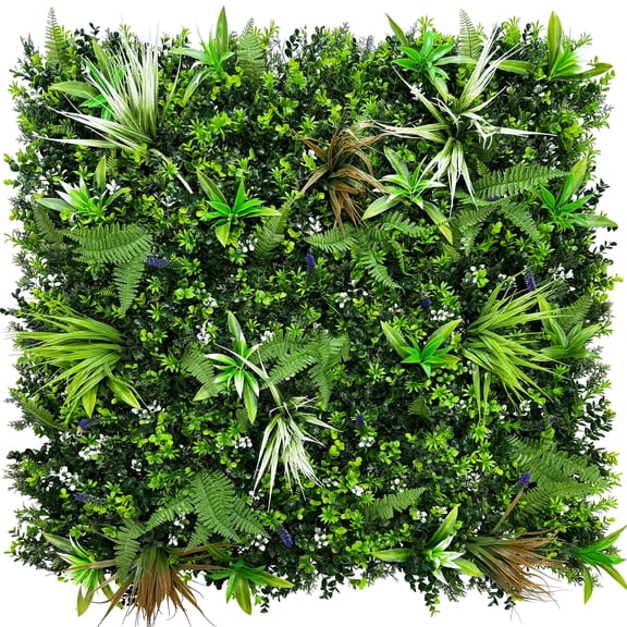 Faux Ivy Green Wall Hedges in 3 Rolls Measuring 40"x40" for Beautiful Outdoor Garden and Patio Usage