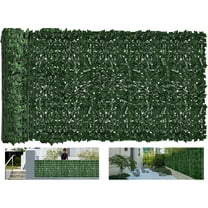 Faux Ivy Privacy Fence Screen Outdoor Expandable Artificial Greenery Roll Fake Hedge Wall Patio Green Plastic Leaf Plant Vine Grass Panels Gate Covering Garden Yard Balcony (158.0 X 60.0 in)